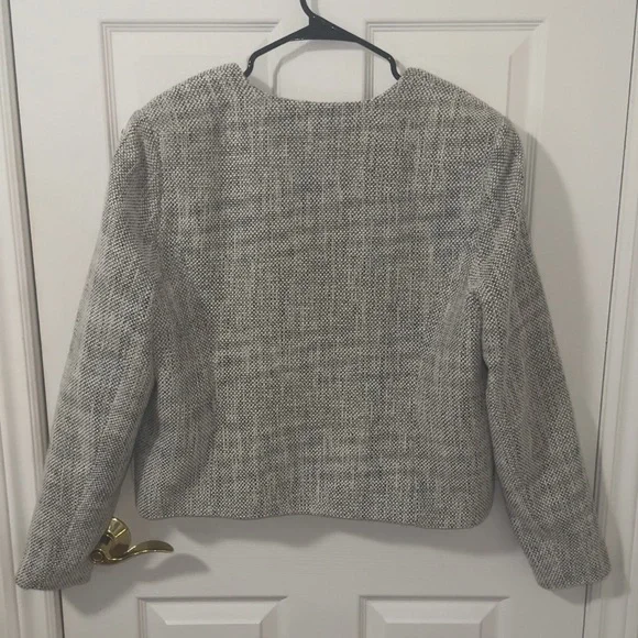 DEX Women's Gray Tweed Jacket - Picture 3 of 3